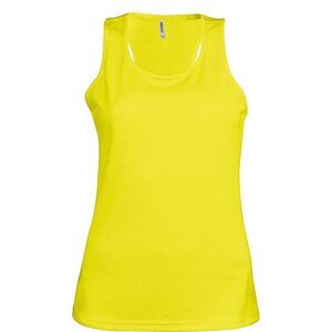 Kariban Proact Womens/Ladies Sleeveless Sports / Training Vest / Fluorescent Yel